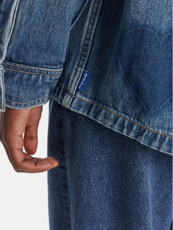 HUGO HUGO Jeans srajca Garesa_2_B 50544492 Modra Relaxed Fit