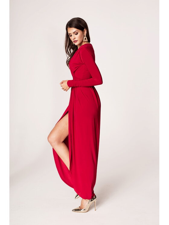 Aurora Aurora Večerní šaty Elen Červená Feminine Fit