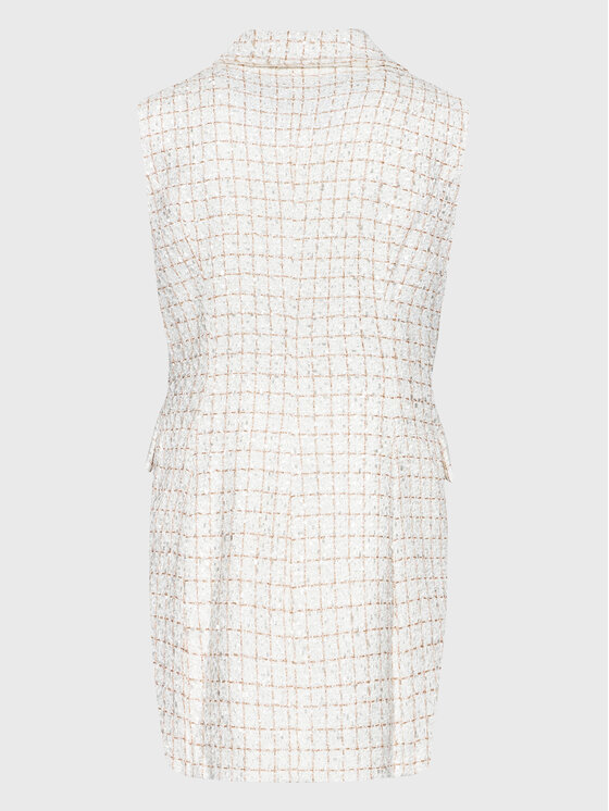 Glamorous Glamorous Strickkleid CK6798 Weiß Regular Fit