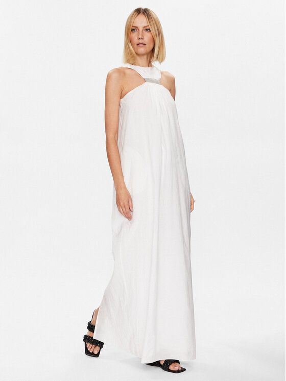 Fabiana Filippi Fabiana Filippi Vestito estivo ABD273B590 Bianco Relaxed Fit