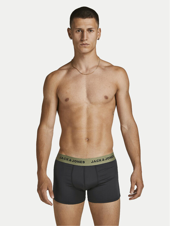 Jack&Jones Jack&Jones Σετ μποξεράκια 3 τμχ Flower 12194284 Μαύρο