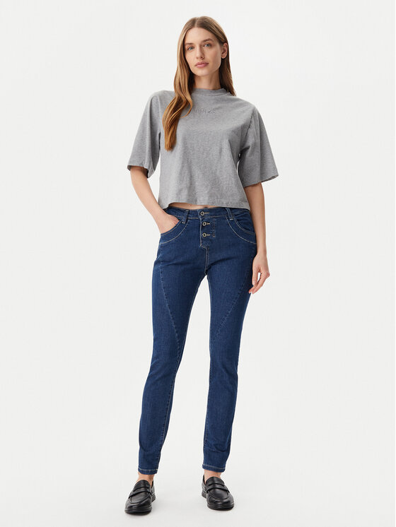 Please Please Jeansy P78ABQ2C91 Granatowy Regular Fit