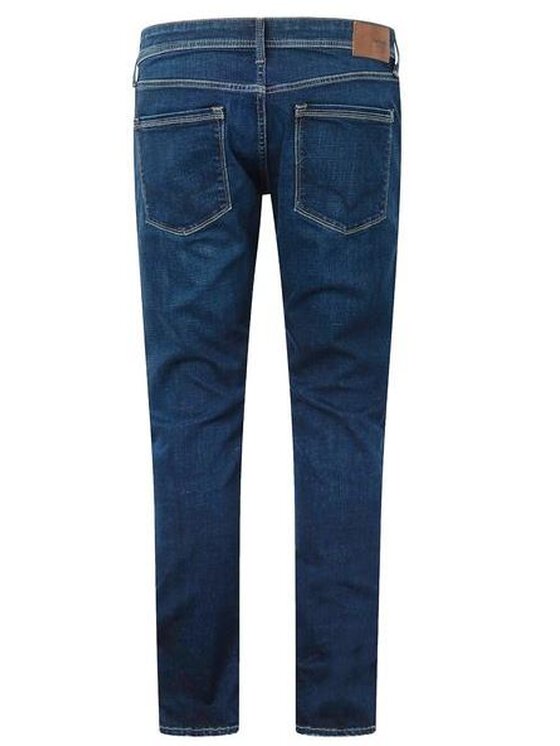 Pepe Jeans Pepe Jeans Kalhoty z materiálu PM206326VX20 000 Tmavomodrá Taper Fit