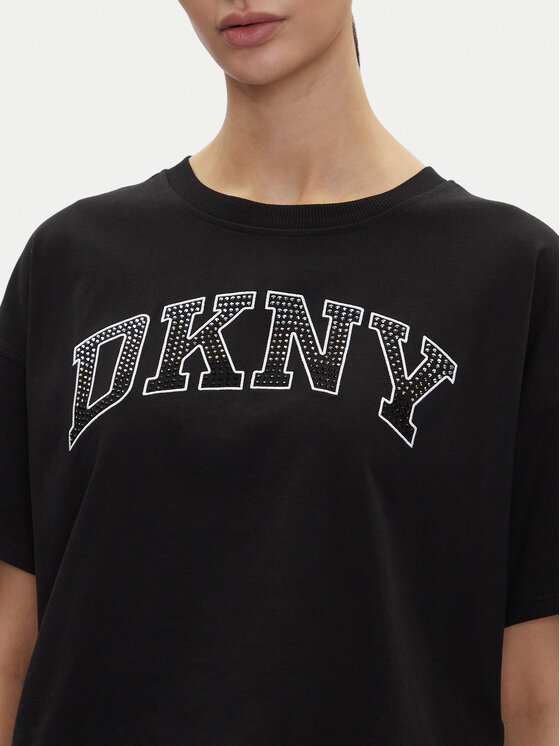 DKNY Sport DKNY Sport Marškinėliai DP5T1223 Juoda Regular Fit