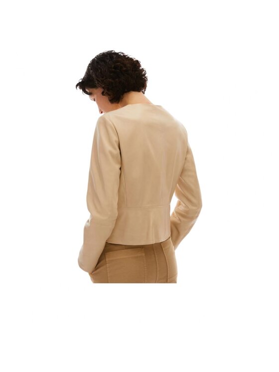 Pennyblack Pennyblack Giacca di pelle tulipe-sabbia Beige Regular Fit