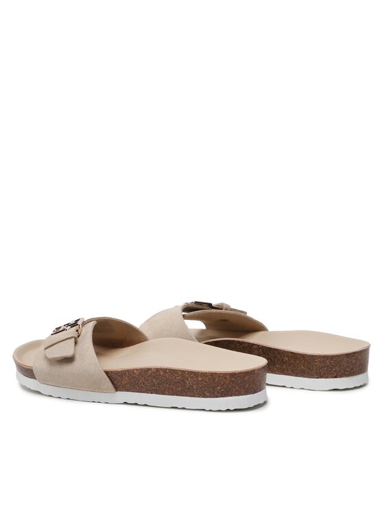 Tommy Hilfiger Tommy Hilfiger Pantoletten Th Mule Sandal Suede FW0FW07071 Beige