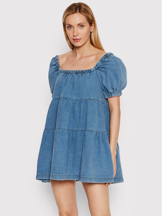 DeeZee DeeZee Φόρεμα τζιν Moroccan Dream 5120 Μπλε Relaxed Fit