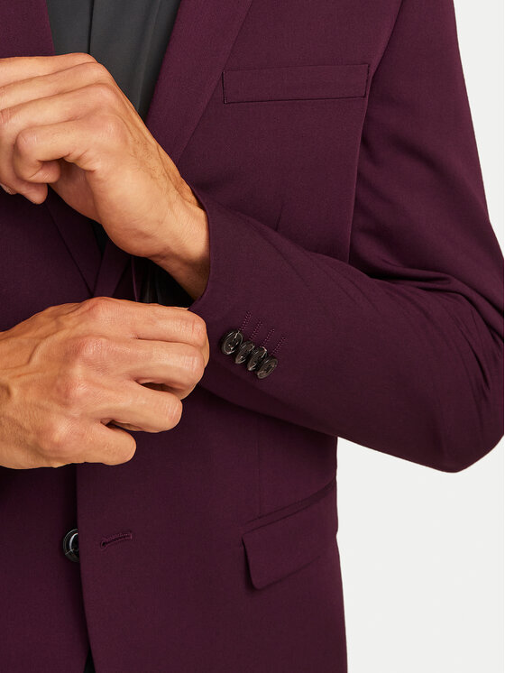 Jack & Jones Jack & Jones Костюм Franco 12181339 Фіолетовий Super Slim Fit