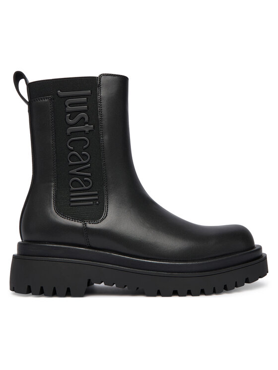 Just Cavalli Just Cavalli Jātnieku stila puszābaki 79RA3S96 ZSD74 Melns