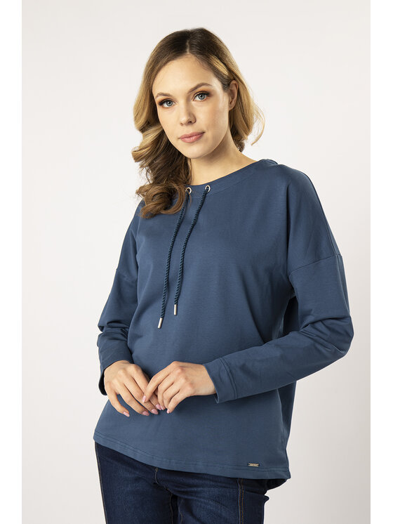 QUIOSQUE QUIOSQUE Halenka 19-TD-184 Modrá Regular Fit