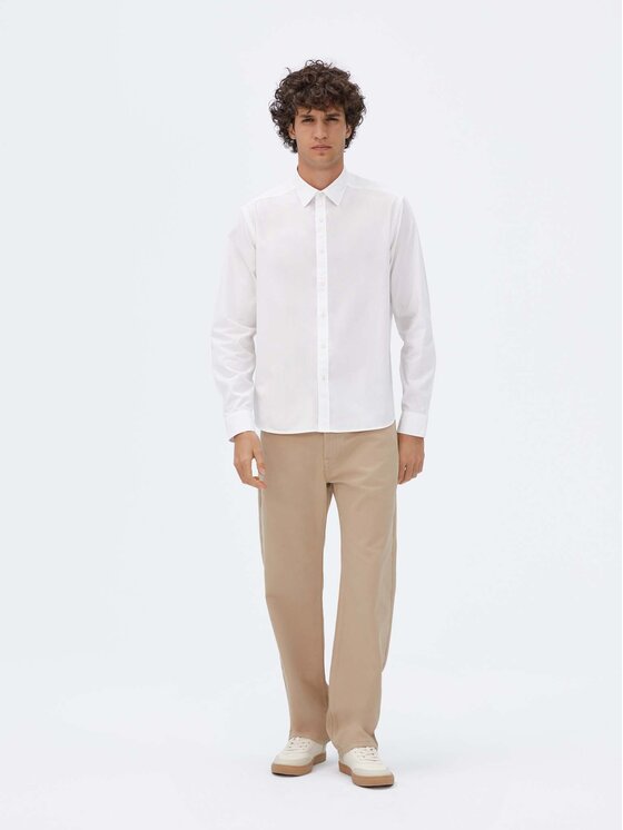 Americanos Americanos Сорочка Unisex Memphis Білий Relaxed Fit