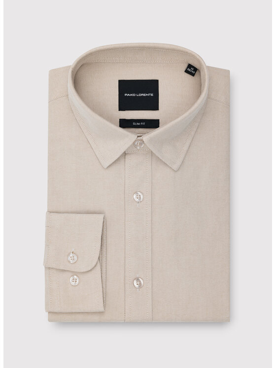 Pako Lorente Pako Lorente Koszula P26WF-1X-001 Beżowy Slim Fit