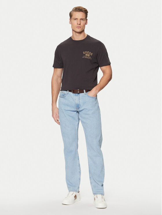 Guess Guess Tričko M5RI86 K9RM1 Čierna Regular Fit