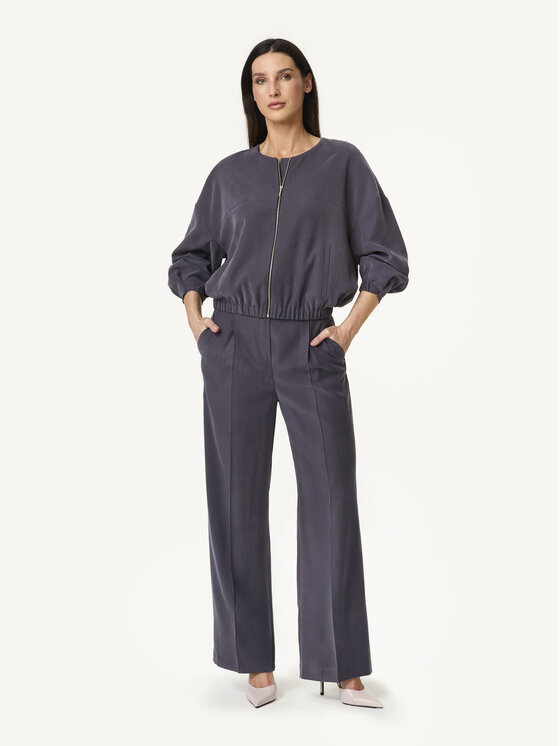KMX KMX Kurtka bomber 107440025 Szary Loose Fit