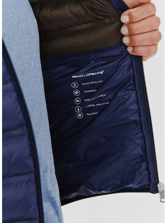 Pako Lorente Pako Lorente Kurtka przejściowa P24WF-5X-001 Granatowy Classic Fit