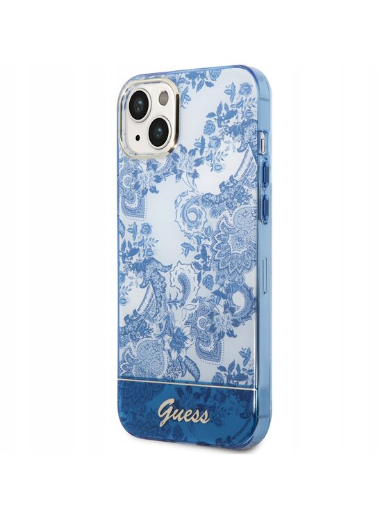 Guess Guess Etui na telefon Porcelain Niebieski
