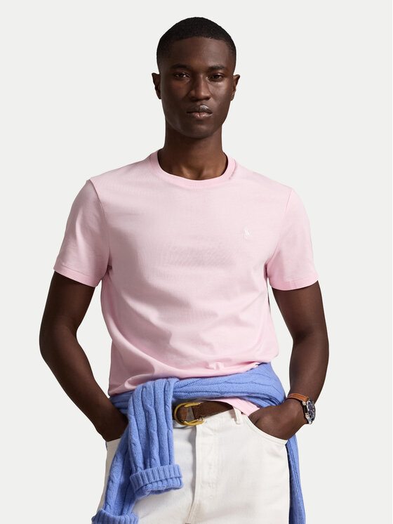 Polo Ralph Lauren Polo Ralph Lauren Póló 710671438530 Világos rózsaszín Regular Fit