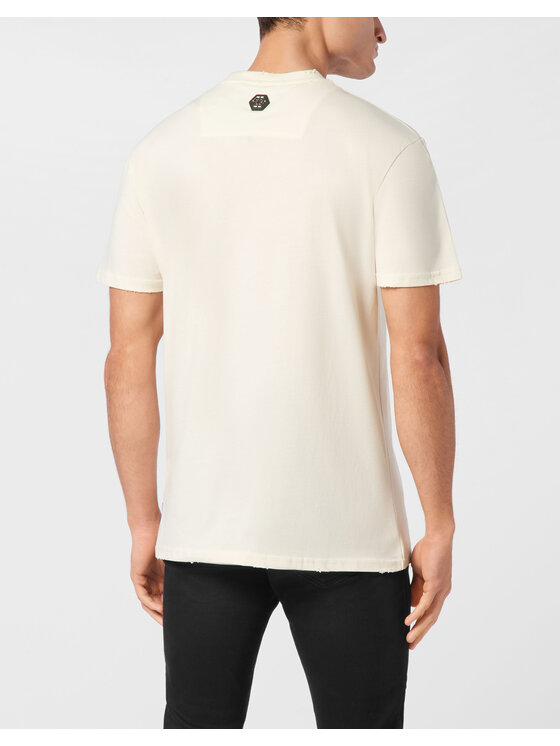 PHILIPP PLEIN PHILIPP PLEIN T-Shirt 24941 Biały Regular Fit