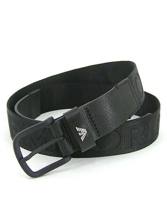 Pasek Męski Emporio Armani, Czarny, Y4S467 Y066G