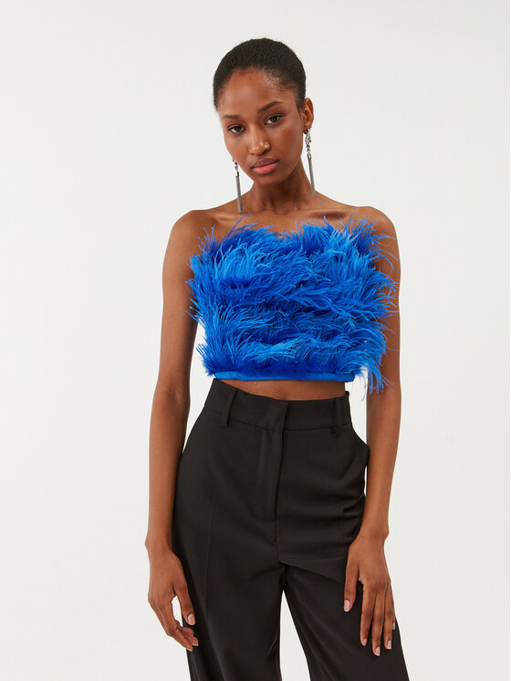 Patrizia Pepe Patrizia Pepe Palaidinė 8C0544/A106-C966 Mėlyna Slim Fit