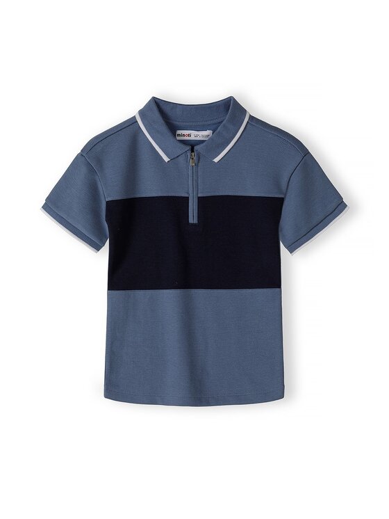 minoti minoti Komplet t-shirt i spodenki 29POLO253 Niebieski Regular Fit