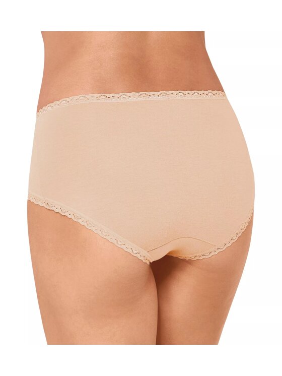 Triumph Triumph Figi klasyczne sloggi 24/7 Cotton Lace Midi C3P Beżowy