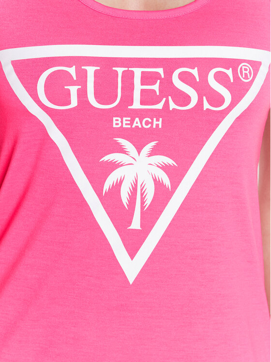 Guess Guess Letné šaty E3GP03 KB9I0 Ružová Regular Fit