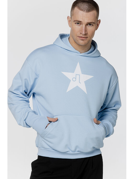 Bluza, rozmiar M, Niebieski, BLUZA BŁĘKITNA MĘSKA