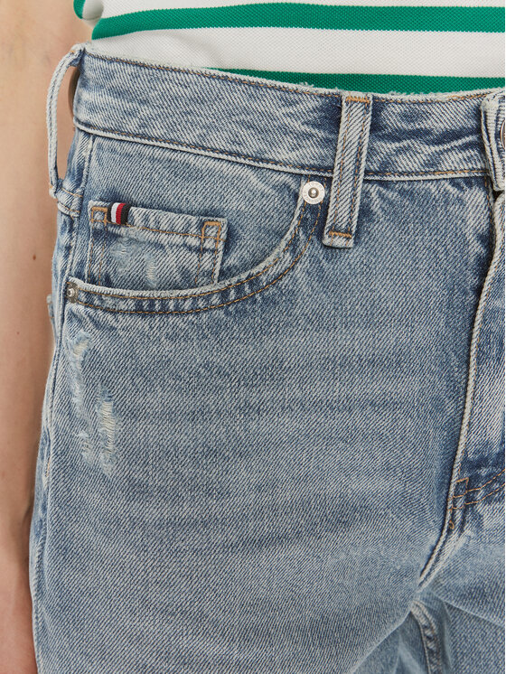 Tommy Hilfiger Tommy Hilfiger Džínsové šortky WW0WW41326 Modrá Slim Fit