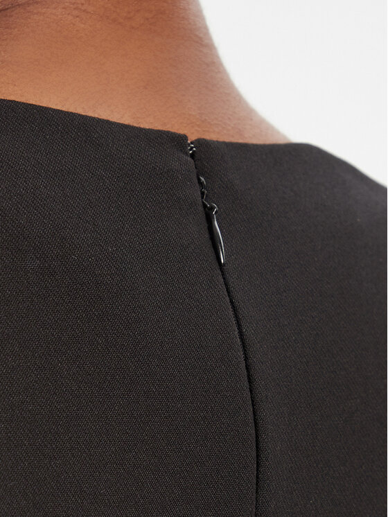 Simona Corsellini Simona Corsellini Cocktail obleka A25CPAB01101 Črna Slim Fit