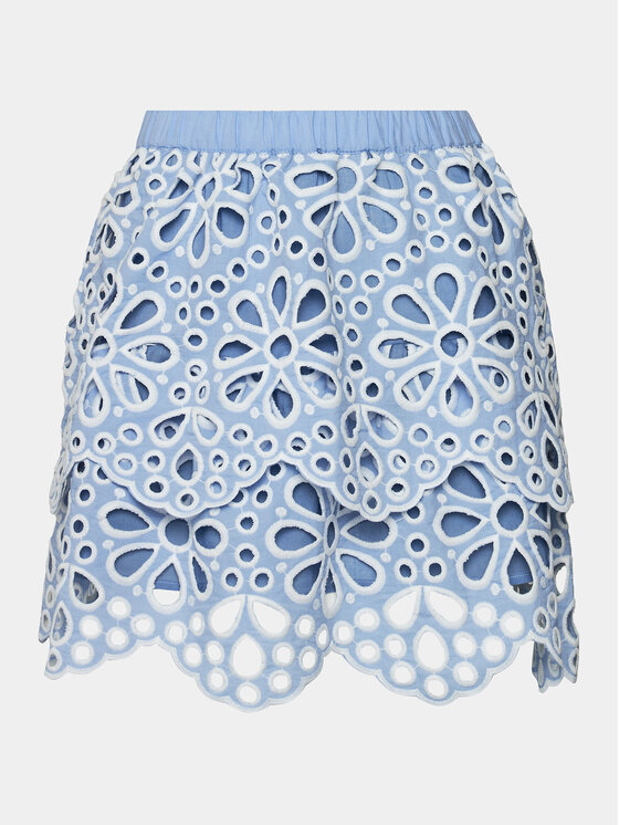 Silvian Heach Silvian Heach Fustă mini Miniskirt GPP24413MG Albastru Regular Fit