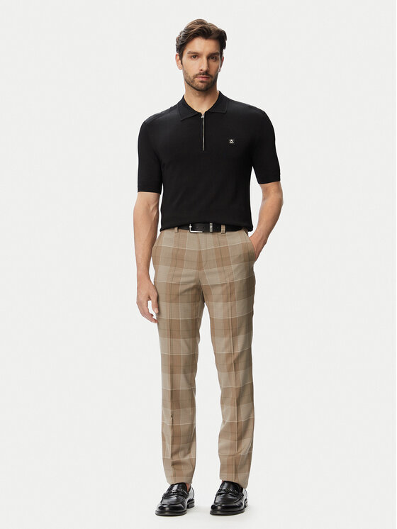 HUGO HUGO Pantaloni de costum Hogan 263X 50569204 Bej Extra Slim Fit