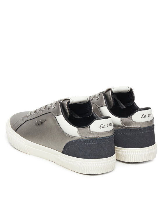 Pepe Jeans Pepe Jeans Sneakersy Kenton Glam W PLS300005 Srebrny