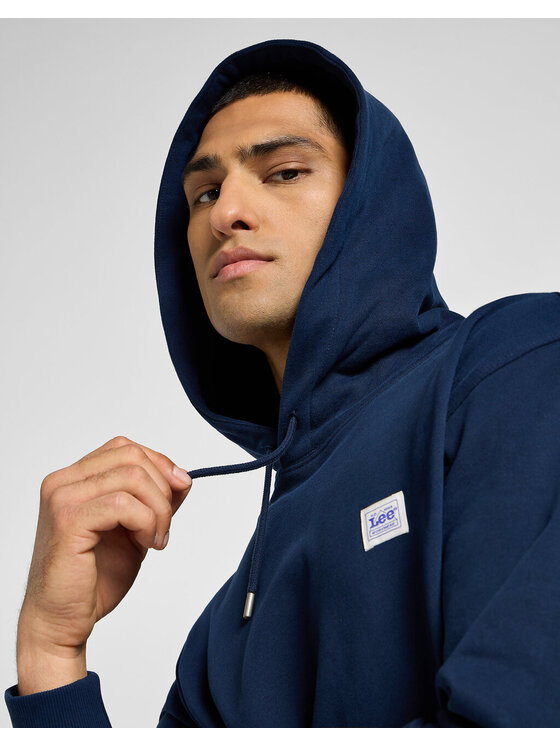 Lee Lee Bluza WW HOODIE Niebieski Regular Fit