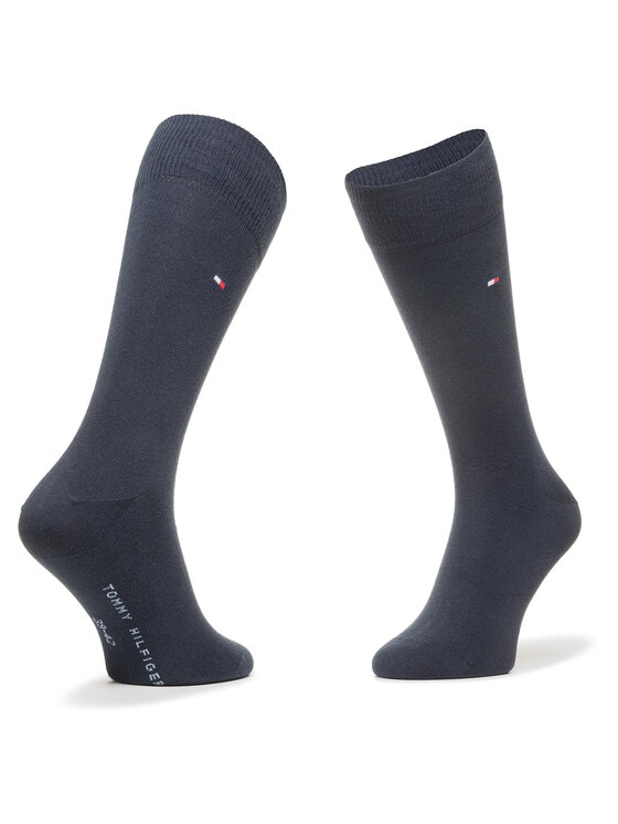 Tommy Hilfiger Tommy Hilfiger 2er-Set hohe Herrensocken 100001495 Dunkelblau