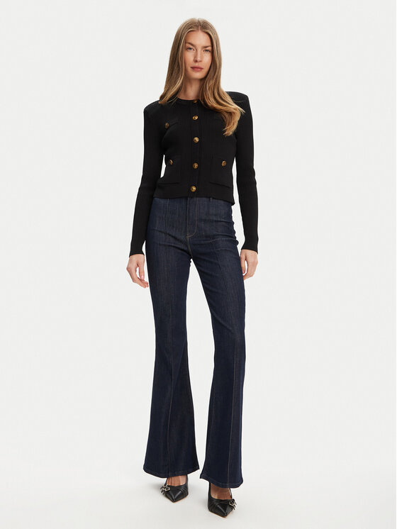 Guess Guess Kardigán W5YR09 Z0130 Fekete Regular Fit