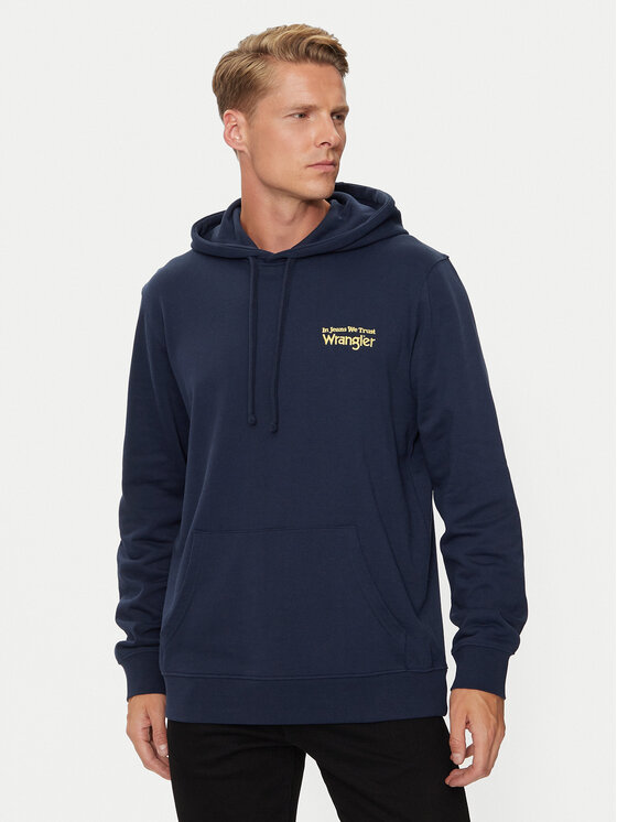 Wrangler Wrangler Pulóver 112357369 Sötétkék Regular Fit