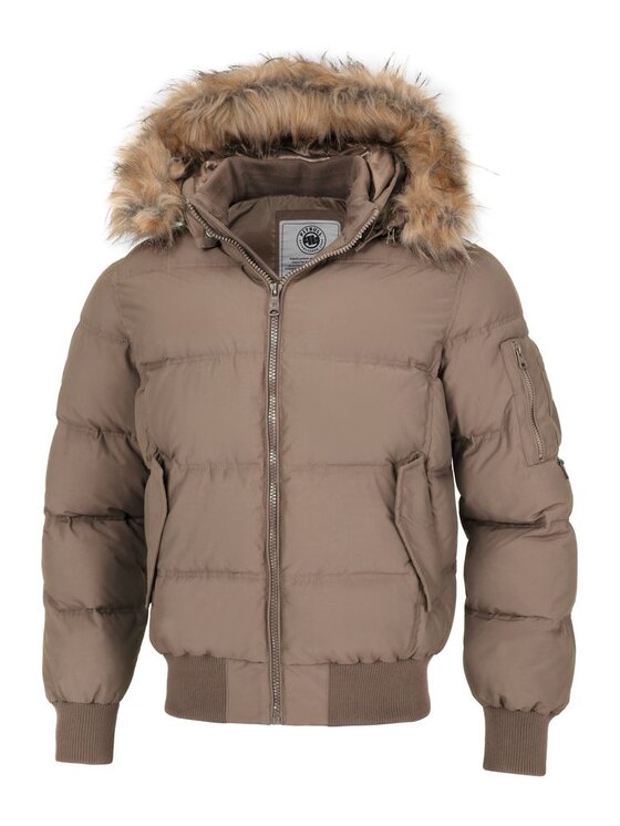 PITBULL PITBULL Kurtka zimowa AUTOMATIC Beżowy Regular Fit