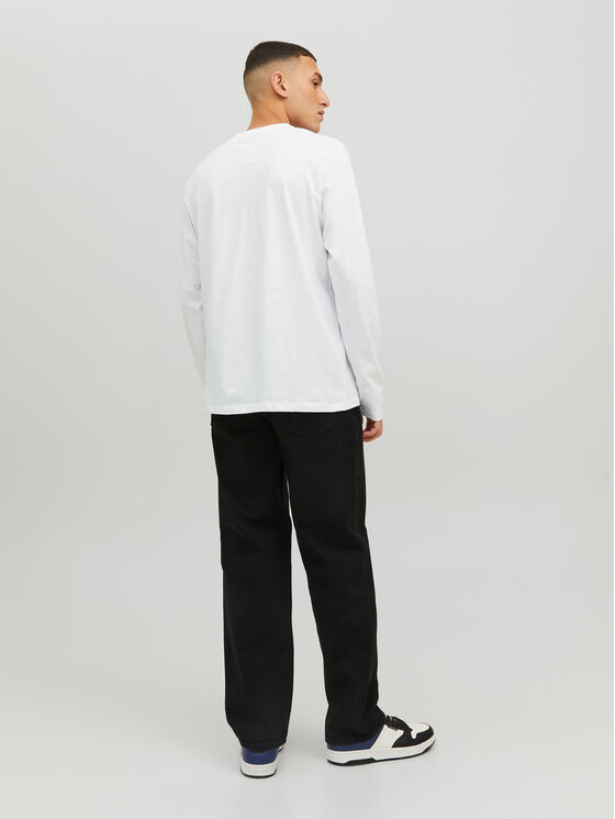Longsleeve 12232650 Bianco Standard Fit