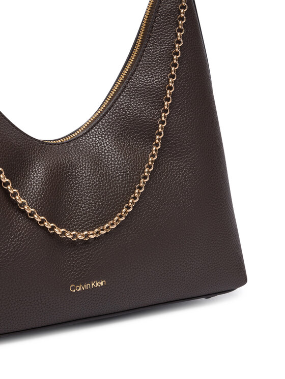 Calvin Klein Calvin Klein Käekott Emblem Hw Pebble Shoulder Bag LV04F3495G Beež