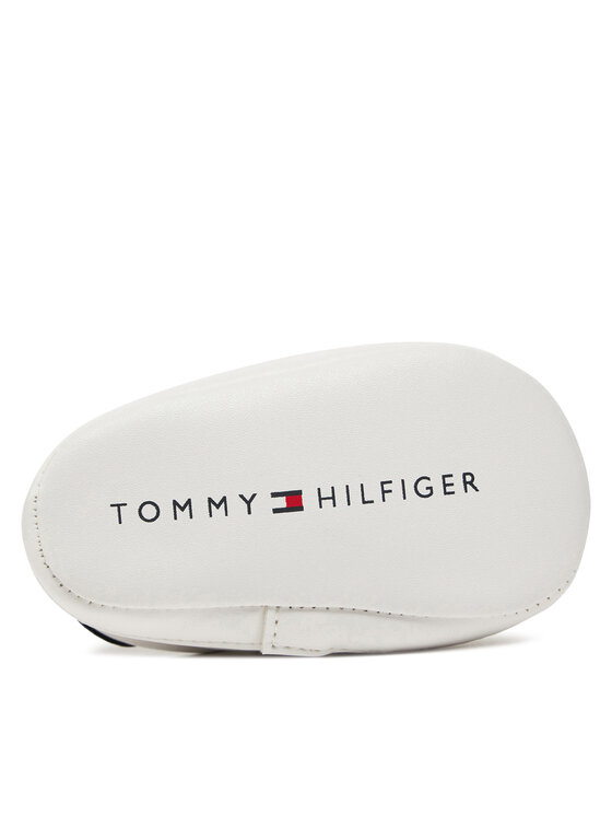 Tommy Hilfiger Tommy Hilfiger Sneakersy Stripe Low Cut Velcro T0B9-33831-1433 Biały