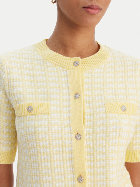 Morgan Morgan Cardigan 261-MIRES Giallo Slim Fit