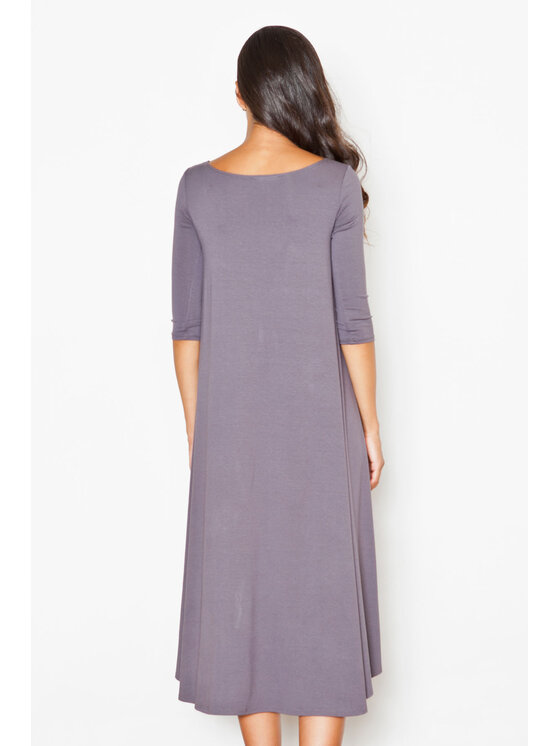 FIGL FIGL Sukienka M392 Szary Regular Fit