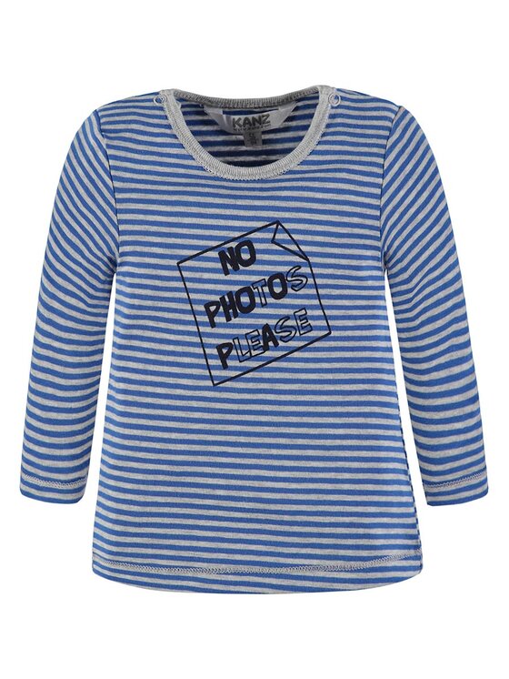 Kanz Kanz Bluzka 1726623-3083 Niebieski Basic Fit