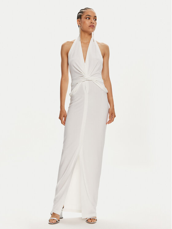 NORMA KAMALI NORMA KAMALI Abendkleid ST1243HPD51944 Weiß Slim Fit