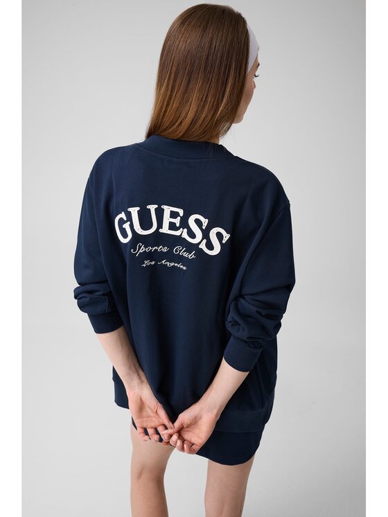 Guess Guess Bluza 183420 Niebieski jasny Classic Fit