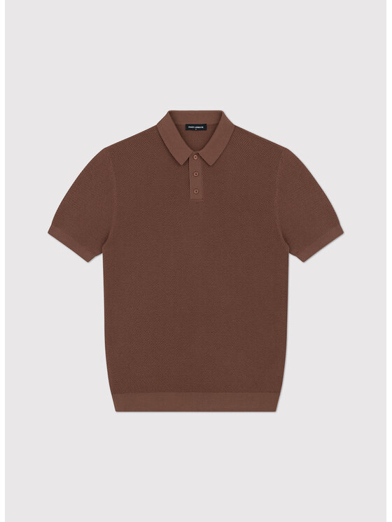 Pako Lorente Pako Lorente Polo P26WF-TX-003 Brązowy Regular Fit