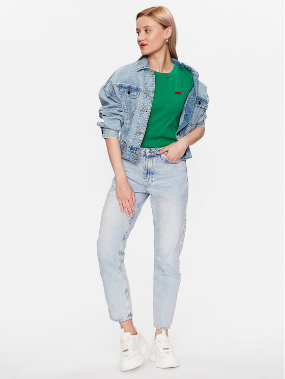 HUGO Hugo Top 50489117 Verde Regular Fit
