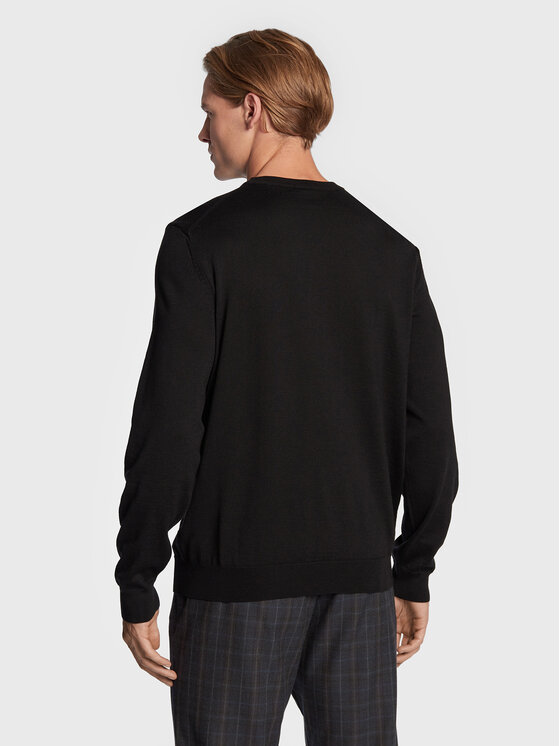 BOSS Boss Sveter Botto-L 50476364 Čierna Regular Fit