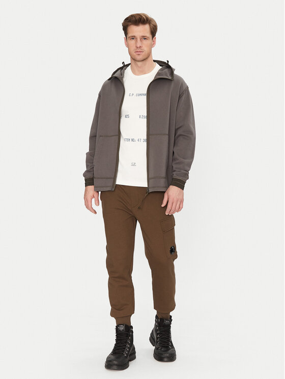 C.P. Company C.P. Company Marškinėliai 18CMTS107A110301W Balta Regular Fit